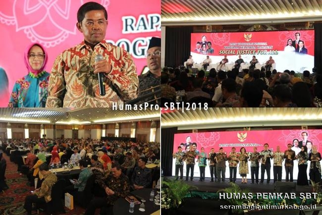 Wakil Bupati SBT Hadiri RAKORNAS PKH tahun 2018 di Jakarta